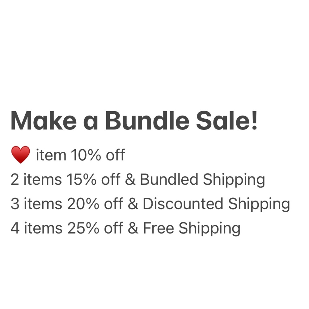 Make a Bundle Sale!